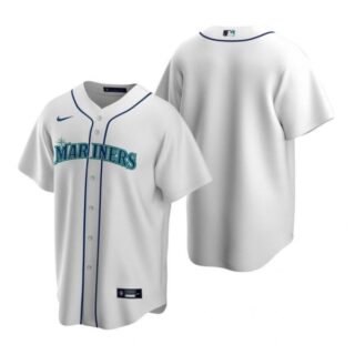 Men's Blank Seattle Mariners Cool Base Jersey Aqua White