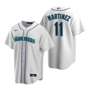 Men's Edgar Martinez Seattle Mariners Cool Base Jersey Cream White