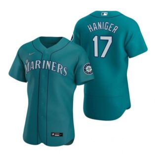 Men's Mitch Haniger Seattle Mariners Flex Base Jersey Aqua Aqua