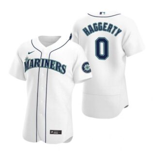Men's Sam Haggerty Seattle Mariners Flex Base Jersey White White