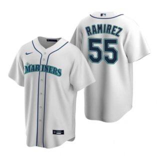 Men's Yohan Ramirez Seattle Mariners Cool Base Jersey White White