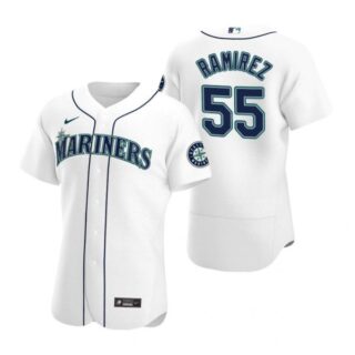 Men's Yohan Ramirez Seattle Mariners Flex Base Jersey Royal White
