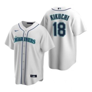 Men's Yusei Kikuchi Seattle Mariners Cool Base Jersey Gray White