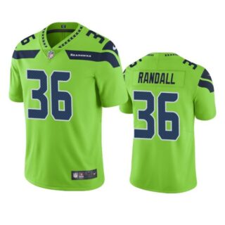 Men's #36 Damarious Randall Seattle Seahawks Limited Jersey Stitched Green