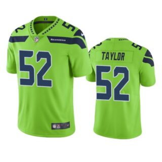 Men's #52 Darrell Taylor Seattle Seahawks Limited Jersey Stitched Green