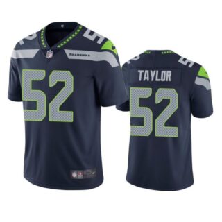 Men's #52 Darrell Taylor Seattle Seahawks Limited Jersey Stitched Navy