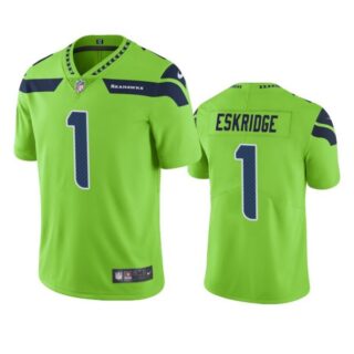 Men's #1 D'Wayne Eskridge Seattle Seahawks Limited Jersey Stitched Green