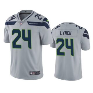 Men's #24 Marshawn Lynch Seattle Seahawks Limited Jersey Stitched Gray