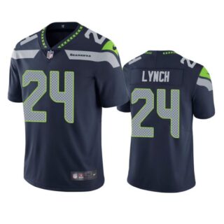 Men's #24 Marshawn Lynch Seattle Seahawks Limited Jersey Stitched Navy