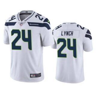 Men's #24 Marshawn Lynch Seattle Seahawks Limited Jersey Stitched White