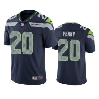 Men's #20 Rashaad Penny Seattle Seahawks Limited Jersey Stitched Navy