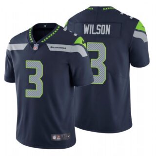 Men's #3 Russell Wilson Seattle Seahawks Limited Jersey Stitched Navy
