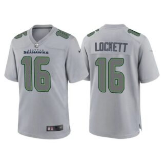 Youth Seattle Seahawks Tyler Lockett Gray Atmosphere Fashion Stitched Jersey