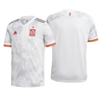 Men's Blank Spain National White Away Jersey