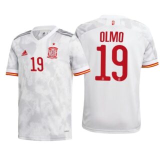 Men's Dani Olmo Spain National Soccer Team White Away Jersey