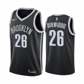 Men's Spencer Dinwiddie Brooklyn Nets Basketball Jersey Black