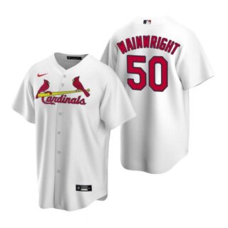 Men's Adam Wainwright St. Louis Cardinals Cool Base Jersey Cream White