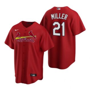 Men's Andrew Miller St. Louis Cardinals Cool Base Jersey Light Blue Red