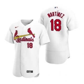 Men's Carlos Martinez St. Louis Cardinals Flex Base Jersey Cream White