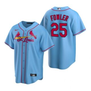 Men's Dexter Fowler St. Louis Cardinals Cool Base Jersey Gray Light Blue