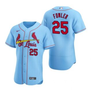 Men's Dexter Fowler St. Louis Cardinals Flex Base Jersey Light Blue Light Blue