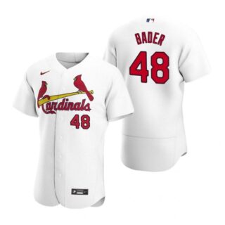Men's Harrison Bader St. Louis Cardinals Flex Base Jersey White Golden White