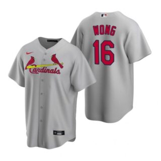 Men's Kolten Wong St. Louis Cardinals Cool Base Jersey Light Blue Gray