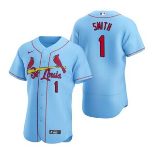 Men's Ozzie Smith St. Louis Cardinals Flex Base Jersey Light Blue Light Blue