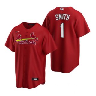 Men's Ozzie Smith St. Louis Cardinals Cool Base Jersey White Red