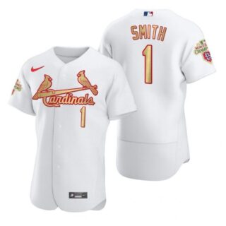 Men's Ozzie Smith St. Louis Cardinals Flex Base Jersey Light Blue White WS