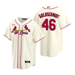 Men's Paul Goldschmidt St. Louis Cardinals Cool Base Jersey Cream Cream