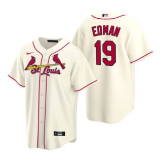 Men's Tommy Edman St. Louis Cardinals Cool Base Jersey White Cream