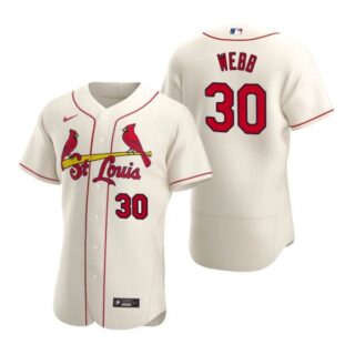 Men's Tyler Webb St. Louis Cardinals Flex Base Jersey Cream Cream