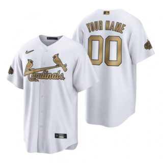 Men's Cool Base Custom St. Louis Cardinals 2022 MLB All-Star Game White Stitched Jersey