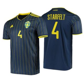 Men's Carl Starfelt Sweden National Night Indigo Away Jersey