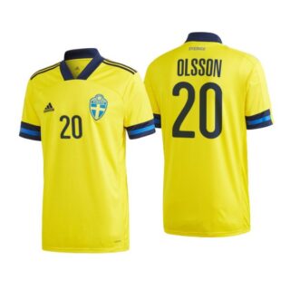Men's Kristoffer Olsson Sweden National Yellow Home Jersey