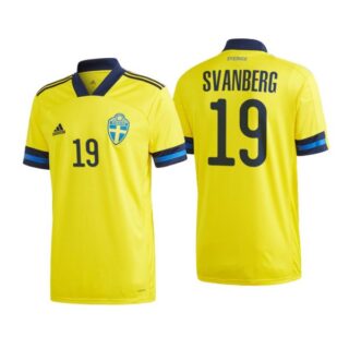 Men's Mattias Svanberg Sweden National Yellow Home Jersey