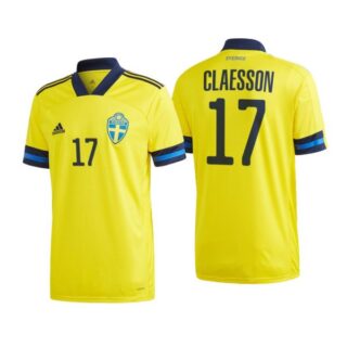 Men's Viktor Claesson Sweden National Yellow Home Jersey