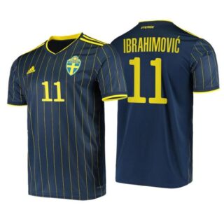 Men's Zlatan Ibrahimovic Sweden National Night Indigo Away Jersey