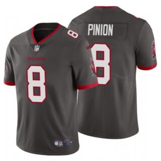 Men's Bradley Pinion Tampa Bay Buccaneers Vapor Limited Jersey Stitched Pewter