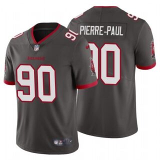 Men's Jason Pierre Paul Tampa Bay Buccaneers Vapor Limited Jersey Stitched Pewter