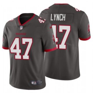 Men's John Lynch Tampa Bay Buccaneers Vapor Limited Jersey Stitched Pewter