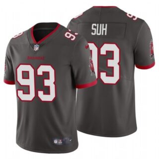 Men's Ndamukong Suh Tampa Bay Buccaneers Vapor Limited Jersey Stitched Pewter