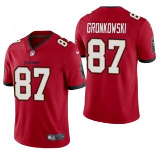 Men's Rob Gronkowski Tampa Bay Buccaneers Vapor Limited Jersey Stitched Red