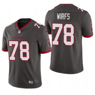 Men's Tristan Wirfs Tampa Bay Buccaneers Vapor Limited Jersey Stitched Pewter