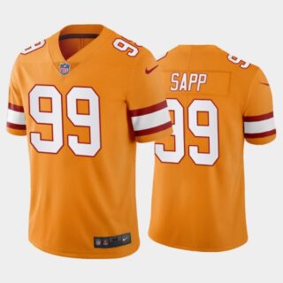 Men's Warren Sapp Tampa Bay Buccaneers Orange Creamsicle Throwback Stitched Jersey
