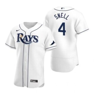 Men's Blake Snell Tampa Bay Rays Flex Base Jersey White White