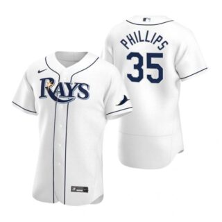 Men's Brett Phillips Tampa Bay Rays Flex Base Jersey White White