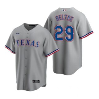 Men's Adrian Beltre Texas Rangers Cool Base Jersey Gray Gray