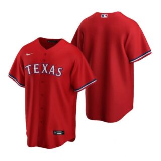 Men's Blank Texas Rangers Cool Base Jersey Light Blue Red